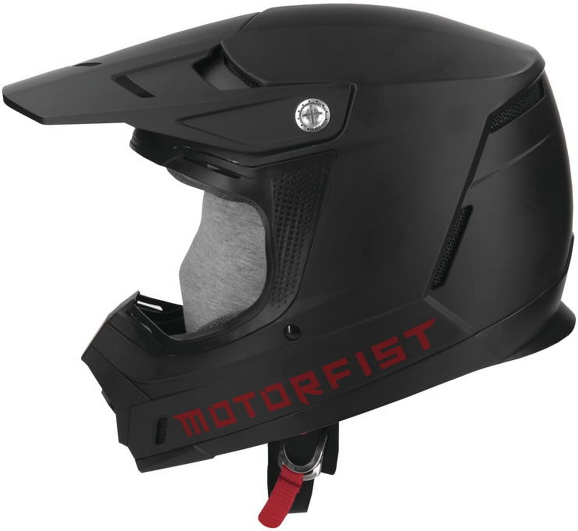 Motorfist Defender Helmet Large Black/Red