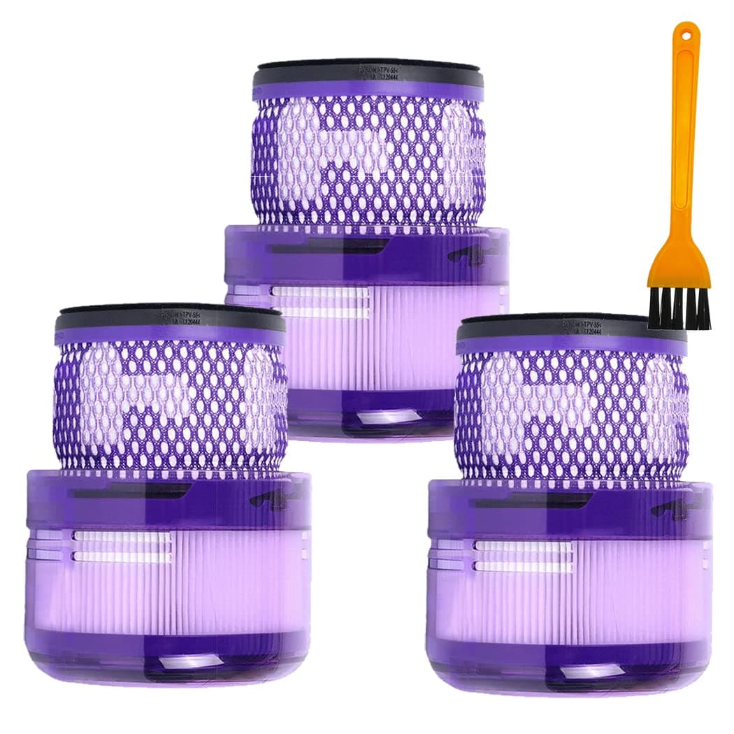 3PCS Filter Replacement for Dyson SV19 SV21 Omni-Glide, Cyclone Cordless Vacuum Cleaner Part No.965241-01, with Cleaning Brush