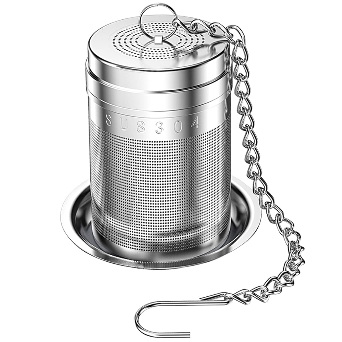 18/8 Stainless Steel Tea Infuser, Extra Fine Mesh Tea Infusers for Loose Tea, Tea Strainer Steeper Filter for Brew Tea, Spices & Seasonings (1)