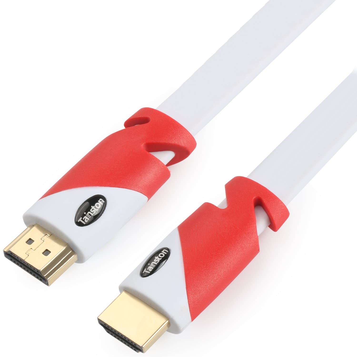 Tainston Flat High Speed HDMI Cable (6 Feet) Support 4K 2160P,3D,1080P,Audio Return Channel