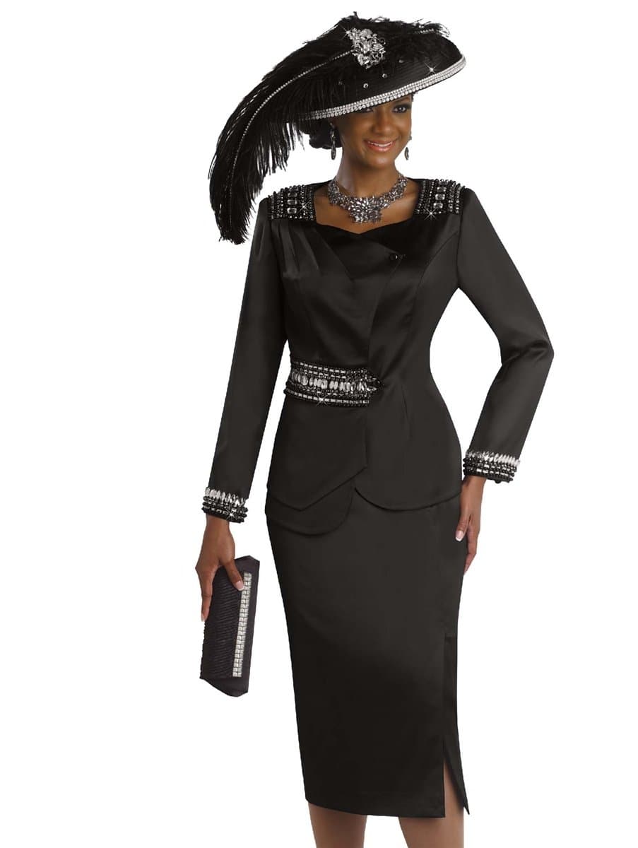 Womens Black Special Occasion Suit