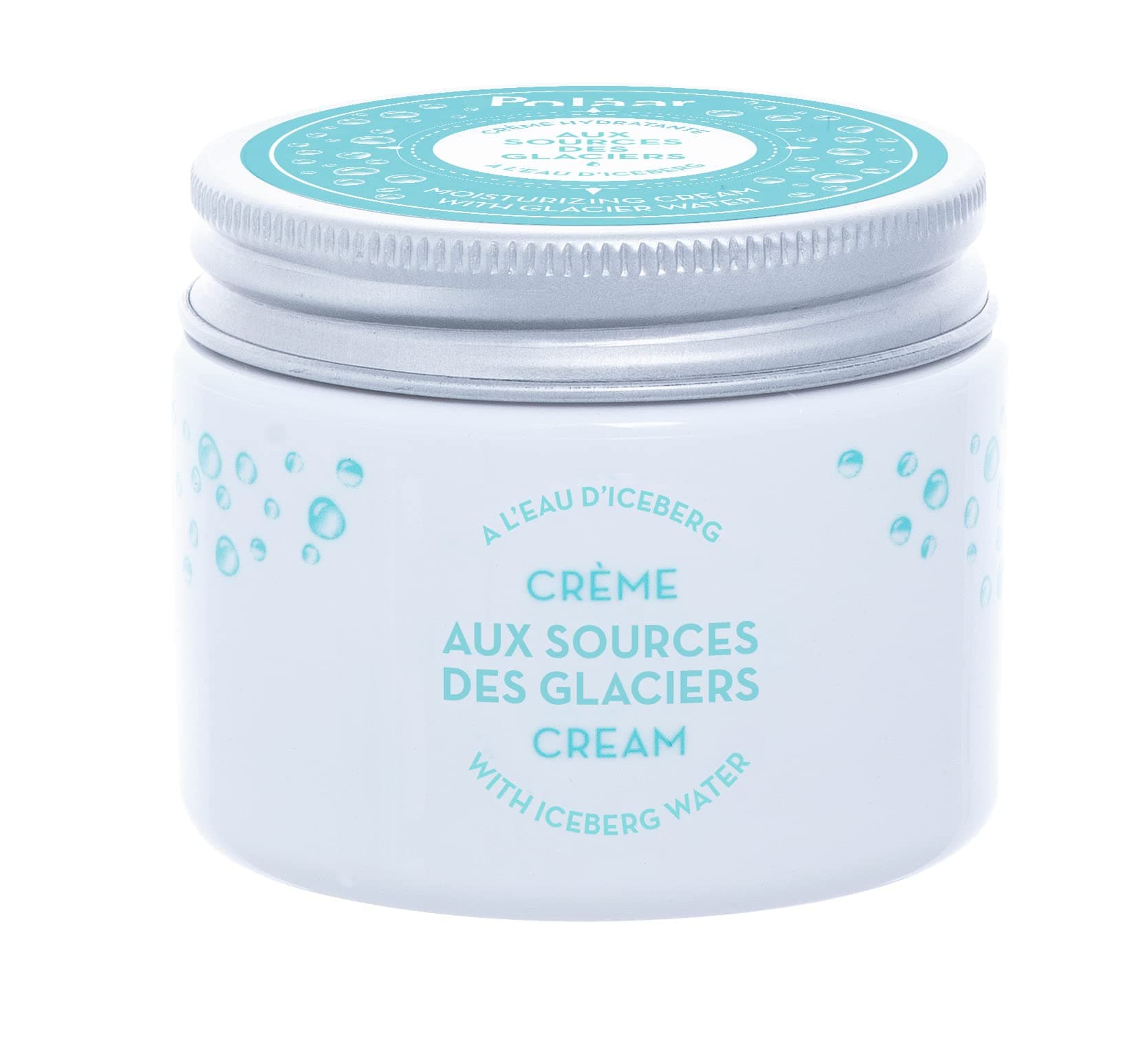 Polåar - Ice Source Moisturizing Cream with Iceberg Water - Moisturizing Cream with Hyaluronic Acid - 24h Hydration - Normal to Dry Skin - 95% Naturalness, Vegan, Made in France - 50 ml