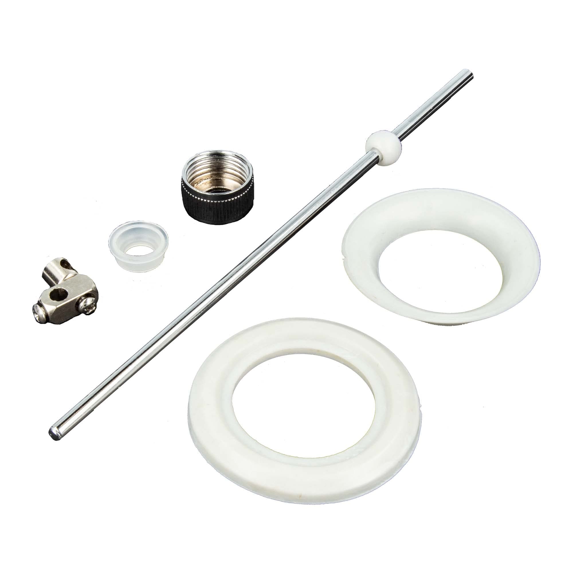 tecuro Pull rod for eccentric drain and overflow set for washbasins