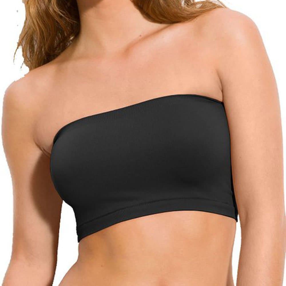 2NE1 Apparel Women's Basic Stretch Layer Seamless Tube Bra Bandeau Top, Apple Green, One Size