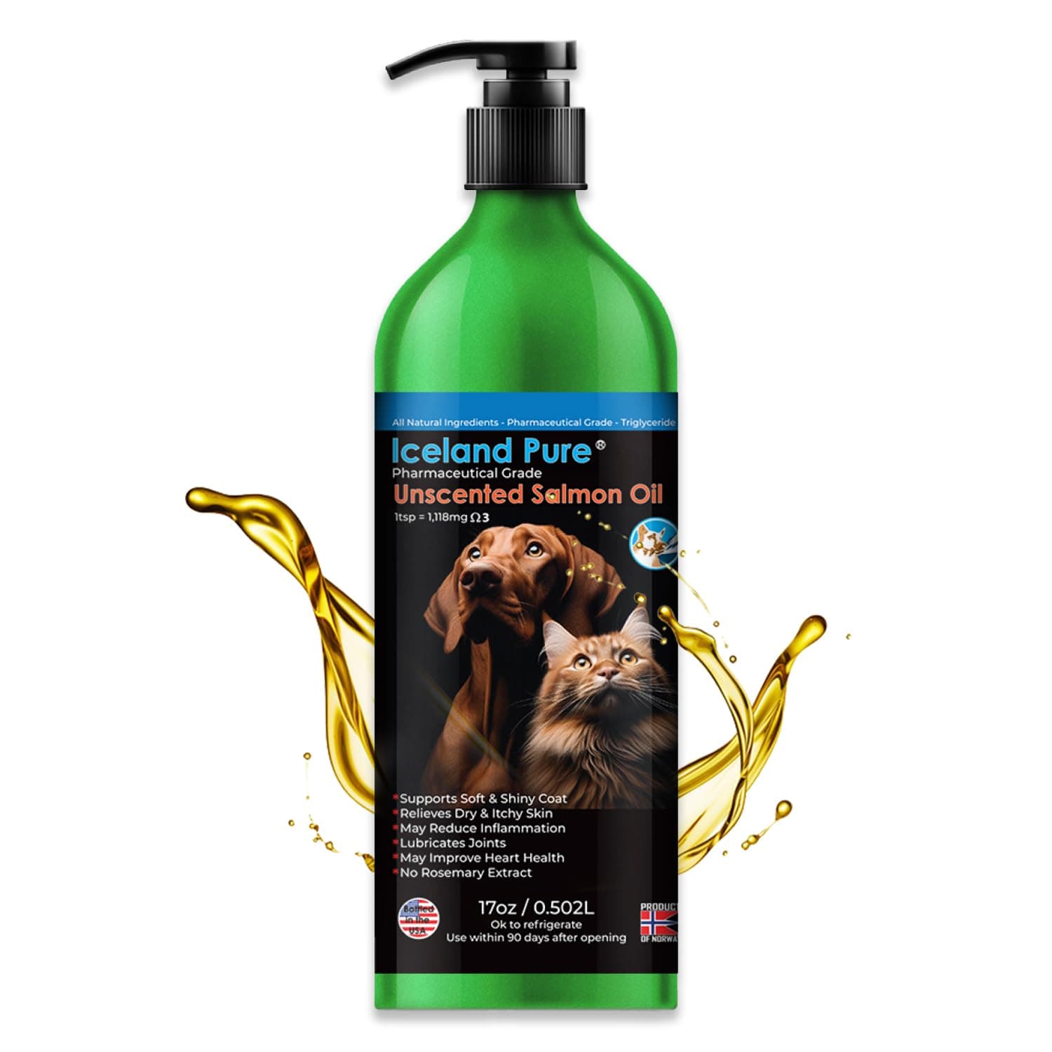 Iceland Pure Unscented Pharmaceutical Grade Salmon Oil For D