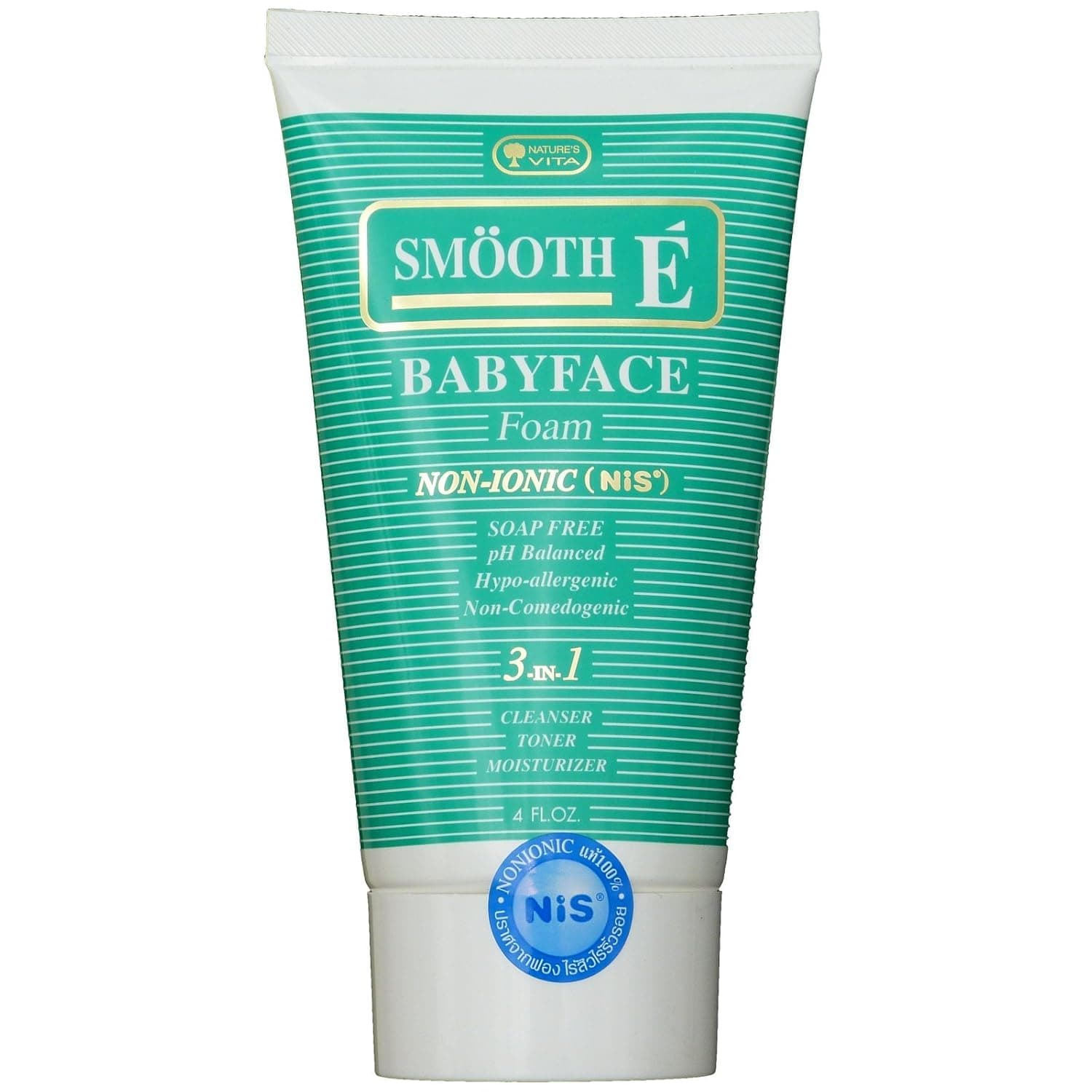 Smooth E Babyface Foam Non-ionic Facial Cleanser 4.0 Fl Oz by Smooth E