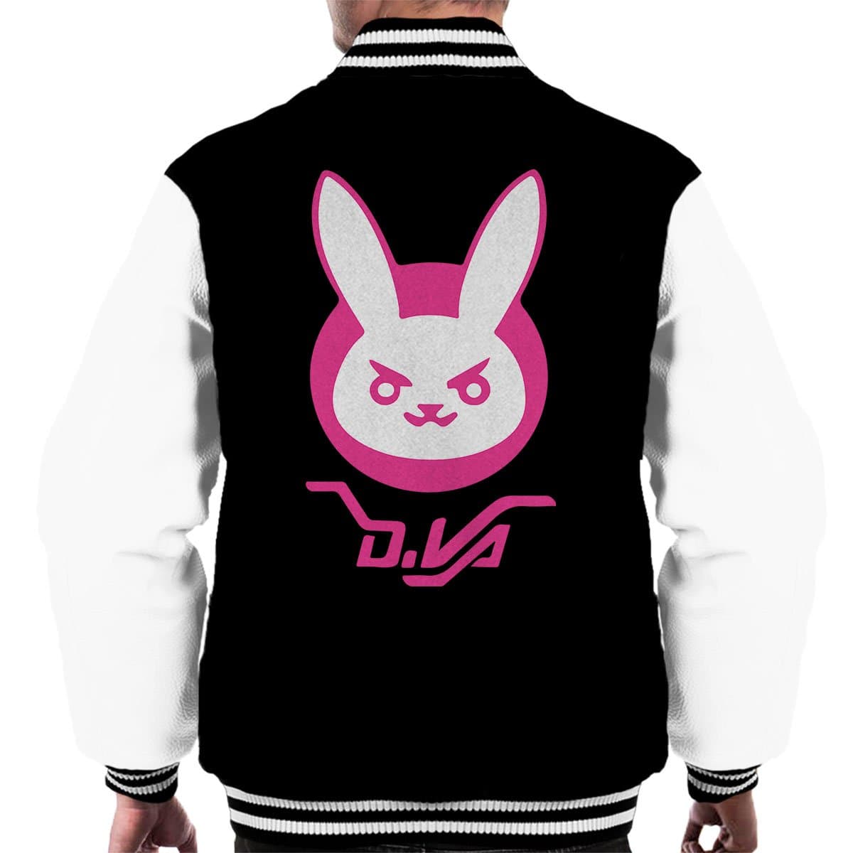 Dva Bunny Logo Overwatch Men's Varsity Jacket