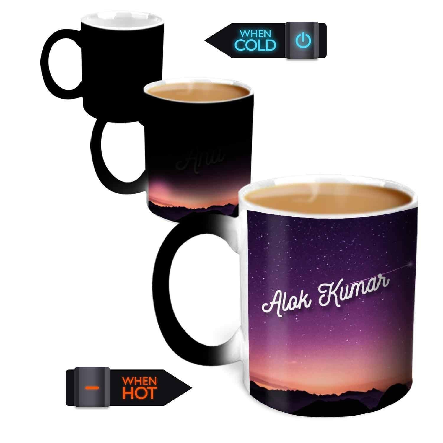 Hot Muggs® You're the Magic… Alok Kumar Magic Mug Personalised Name Ceramic, 315ml, 1 Unit