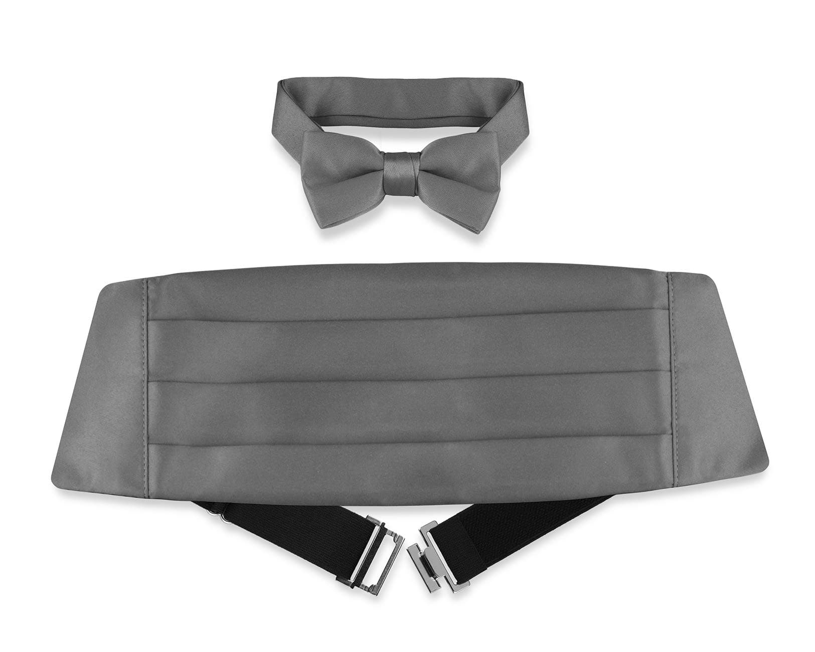 Vesuvio Napoli Boy's Cummerbund & Bow Tie Set Solid Color Boys Cumberbund BowTie