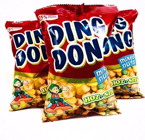 Ding Dong Snack Mixed Nuts Hot and Spicy 3.53oz 3 pack