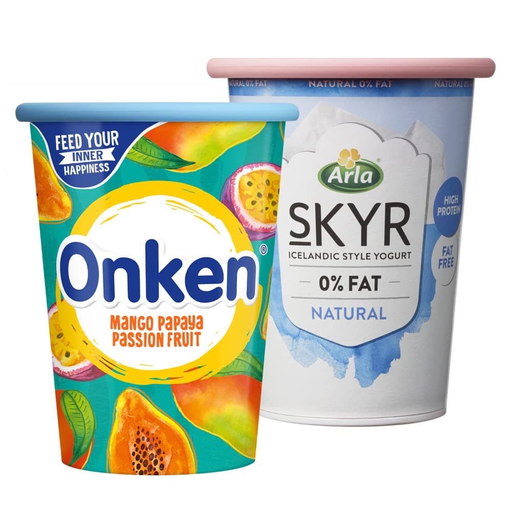 Large Reusable Silicone Yoghurt & Cream Pot Lids - 2 Pack | Dishwasher & Fridge Safe | Airtight Lid Seal | Durable & Easy to Use | Designed to Fit Standard Yoghurt & Cream Pots | BPA Free