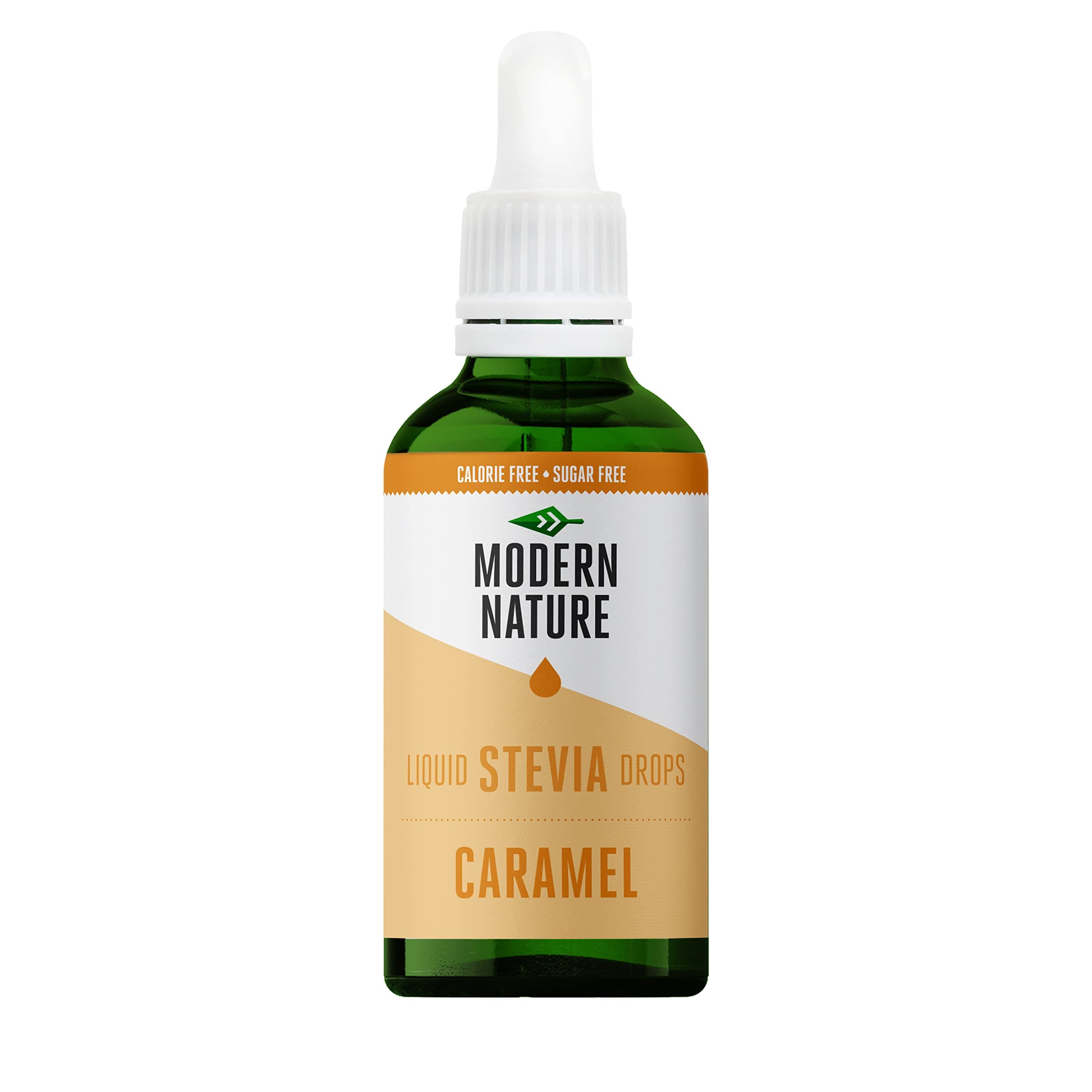 Modern Nature Caramel Flavour Drops | Sugar Free Coffee Syrup, Liquid Stevia Sweetener, Zero Calorie, Natural Sweetner Flavor Drops | Perfect for Coffee, Protein Shakes, Baking & Drinks – 100ml