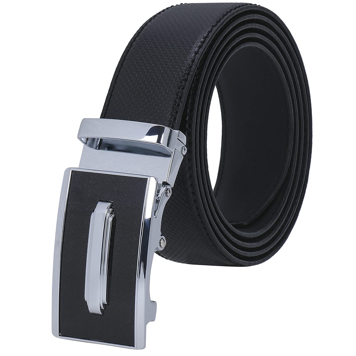 Labnoft Men's PU Leather Auto Lock Belt