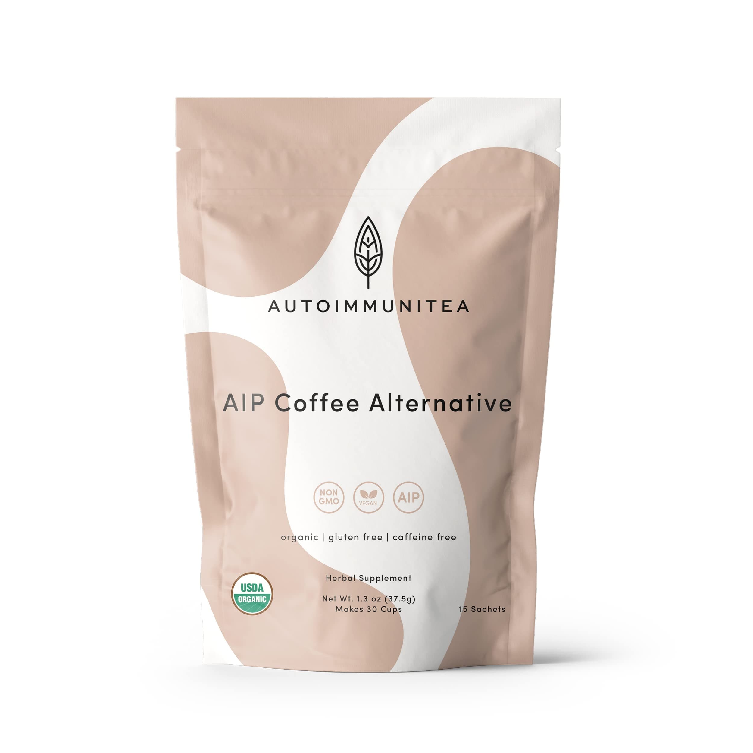 AIP Tea Prebiotic “Coffee” Blend for Autoimmune Protocol Foods with Chicory Root, Dandelion and Carob - Organic Caffeine Free Dandy Herbal