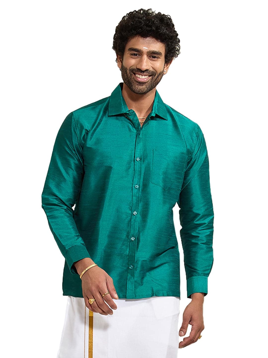 VASTRAMAYMen VASMSH002BU Ethnic Shirt