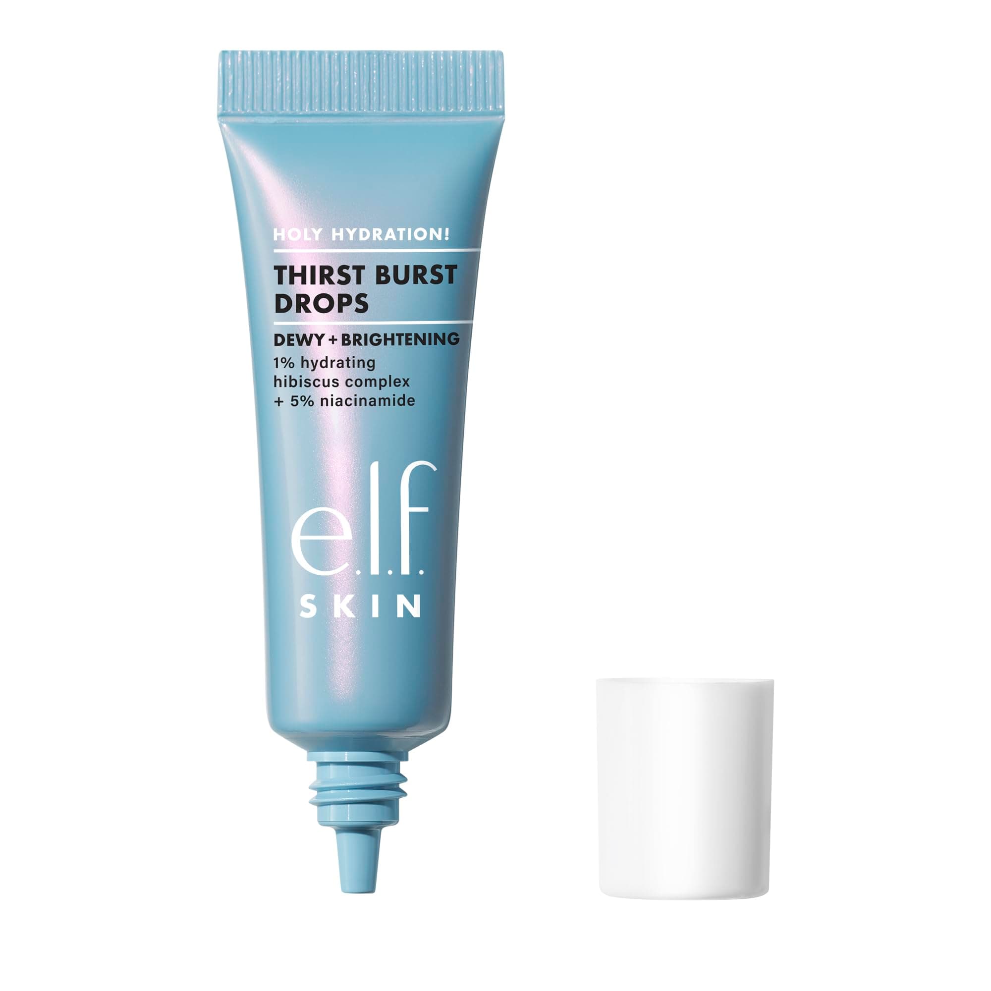 e.l.f. SKIN Holy Hydration! Thirst Burst Drops Mini, Serum For An Instant Radiant Complexion, Made With Hyaluronic Acid, Vegan & Cruelty-Free