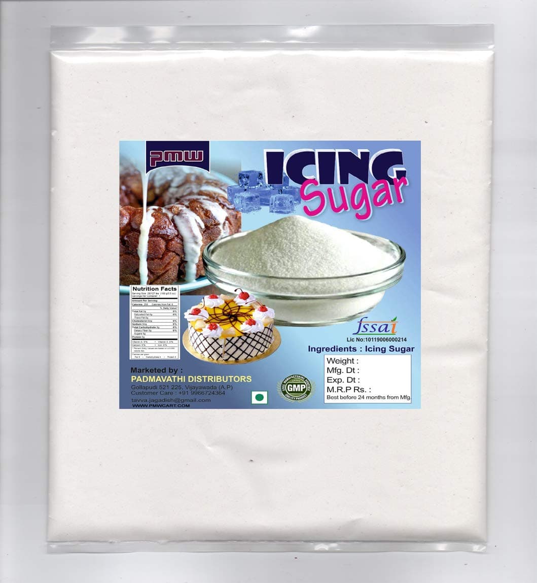 Pmw - Grade A Quality - Icing Sugar - For Frosting & Icing - 1 Kilo