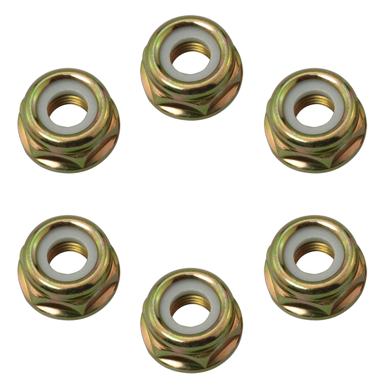 BAIRONG6pcs M10 x 1.25 Universal Thread Blade Nut Left Hand String Trimmer Accessories Brush Cutter Gear Head Case Nut