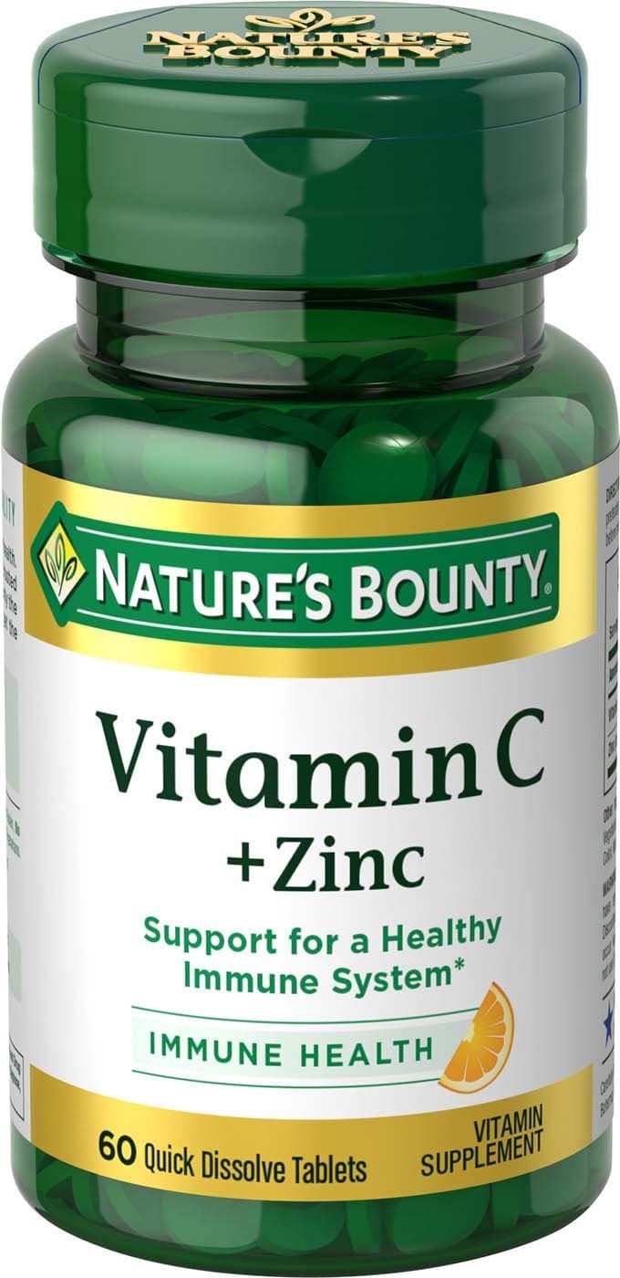 Nature's Bounty Quick Dissolve Vitamin C + Zinc