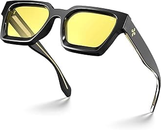 VISOONE Blue Light Blocking Glasses Rectangle Chic Preppy Look MultiColor Frame for Women Men RIVER