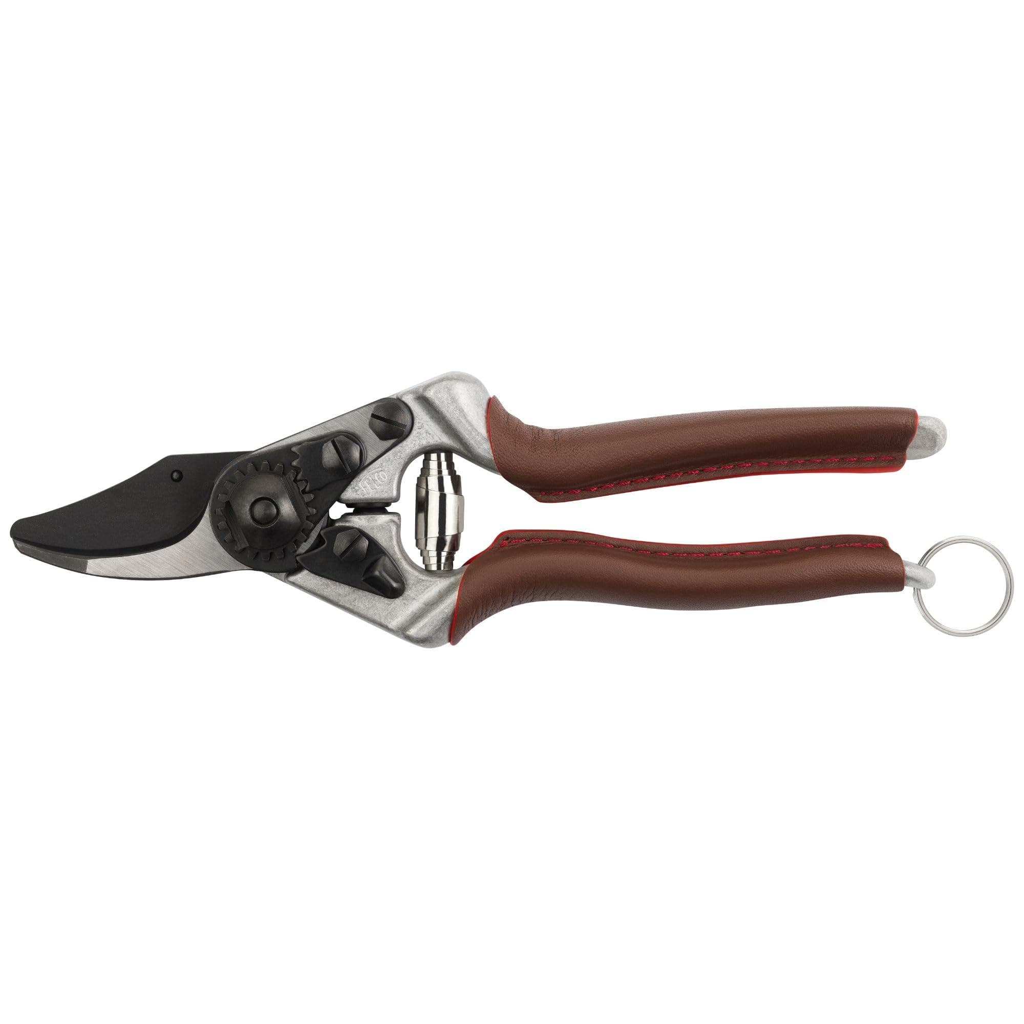Model 6 Elite Secateurs Ergonomic Design Med hands Hardened Carbon Steel Blade F Tech Coating Precision Forged handles Leather Cover Right Handed 20mm Cut Pruning Fruit Trees Nurseries Forestry