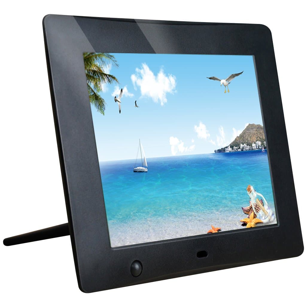 NOOU 8 Inch High Resolution Digital Photo Frame with Motion Sensor and Video Playback