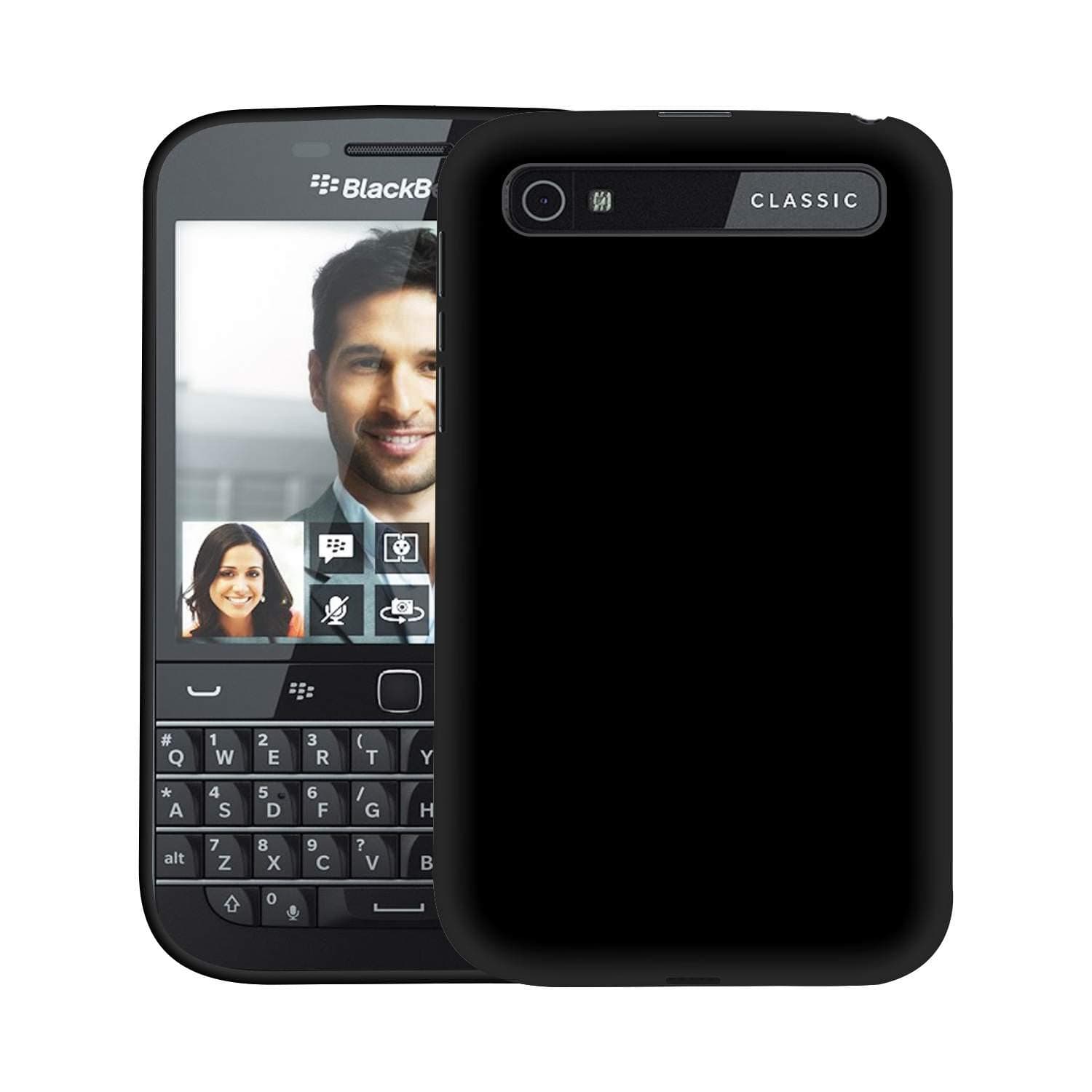 Bumper Case For BlackBerry Q20 ( Silicone|Deep Black )