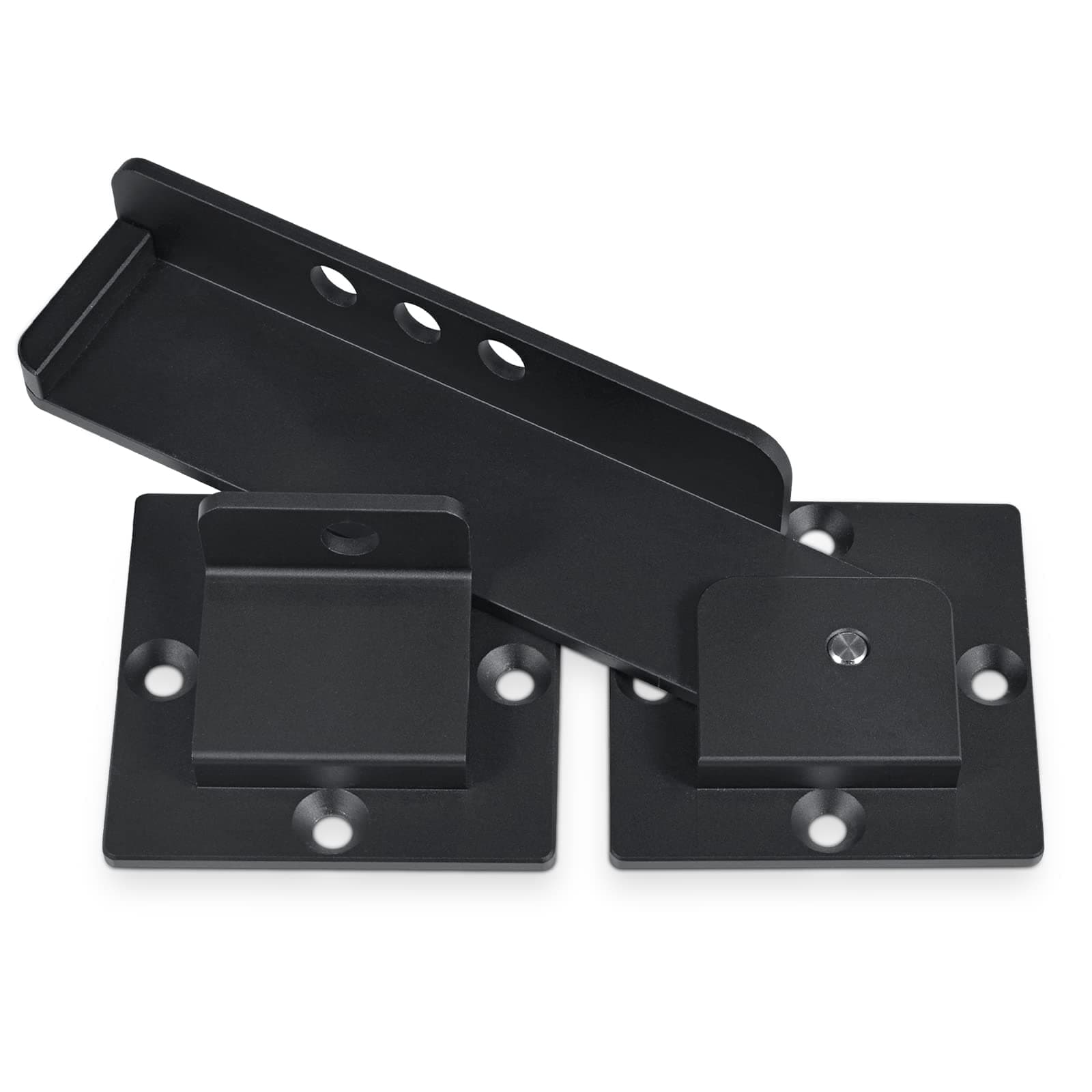 7.5" Flip Gate Latch Lock with Padlock Hole, 4mm Heavy Duty Aluminum Alloy Adjustable Door Latch for Sliding and Swing Open Door, Outdoor Gate, Wooden Fence, Barn Door, Shed, Garage, Yard