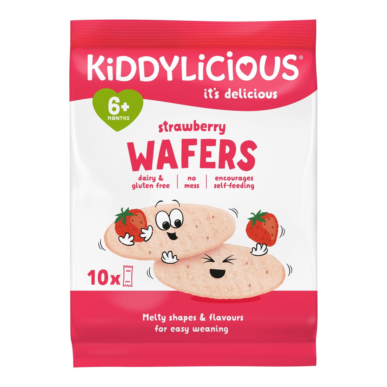 Strawberry Wafers, 10x4g