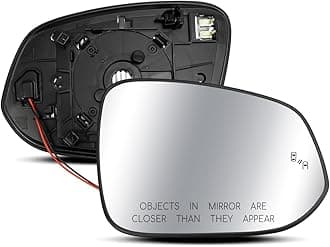 Mirror Glass with Blind Spot Detection Fits for Toyota RAV4 2013-2023 Tacoma 2016-2021, Right Passenger Side Rearview Mirror Lens with Heat Defogging Backing Plate Replace 87931-42E50