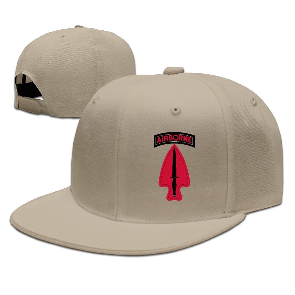 Special Delta Force Hip-hop Flat Brim Baseball Snapback Cap Natural