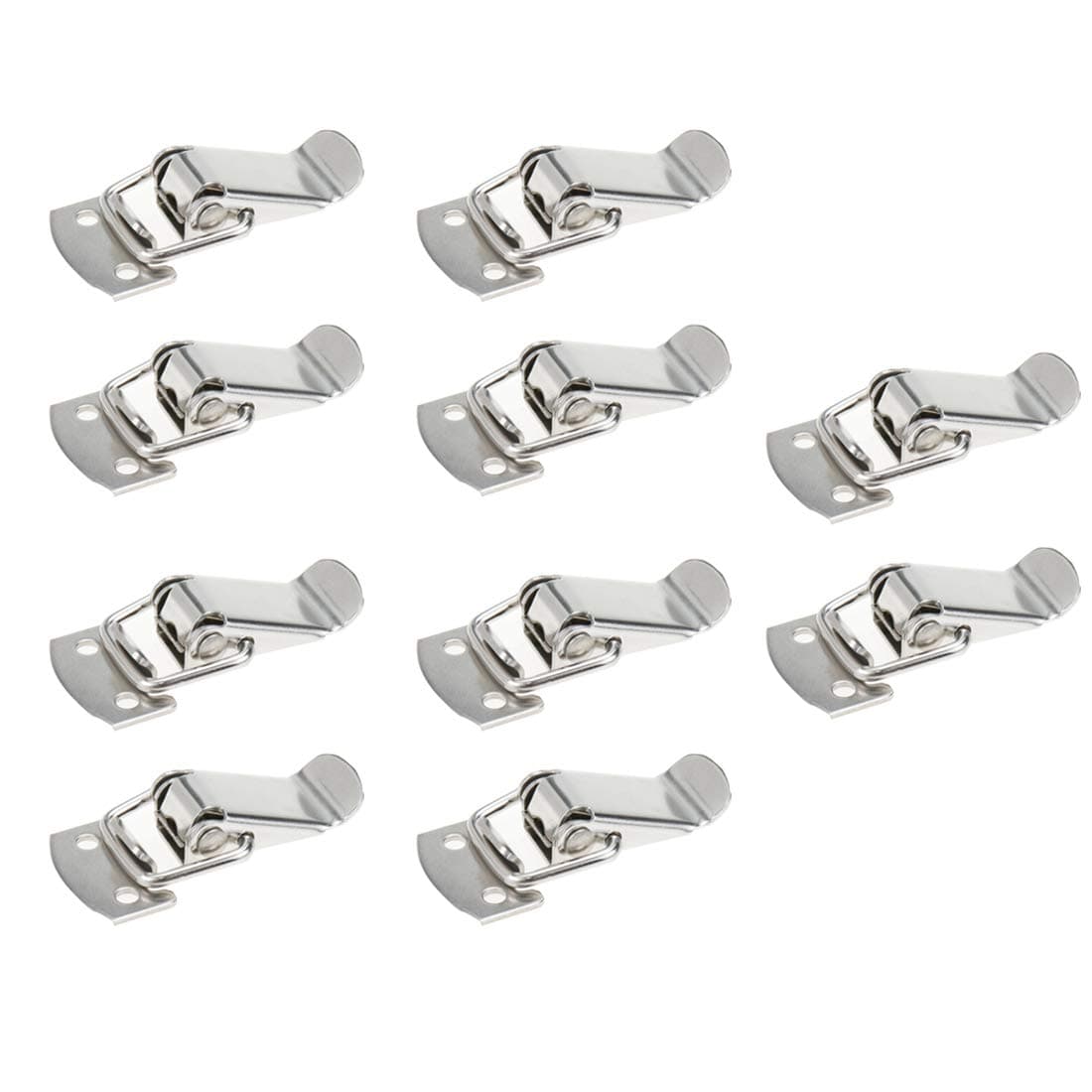 Toggle Latch Mini Size Stainless Steel Latch Catches Clamp for Toolbox, Cases, Chests - Pack of 10