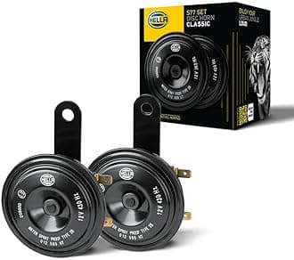 012588151 Black 77mm 12V BX Disc Horn Kit (Universal Fit)