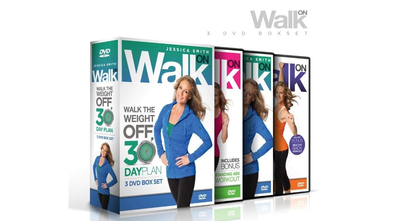 Walk On: Walk the Weight Off 30 Day Plan [3 DVD Box Set] Walking Based Fitness Program for Women Over 40 at Home, Low Impact, High Results
