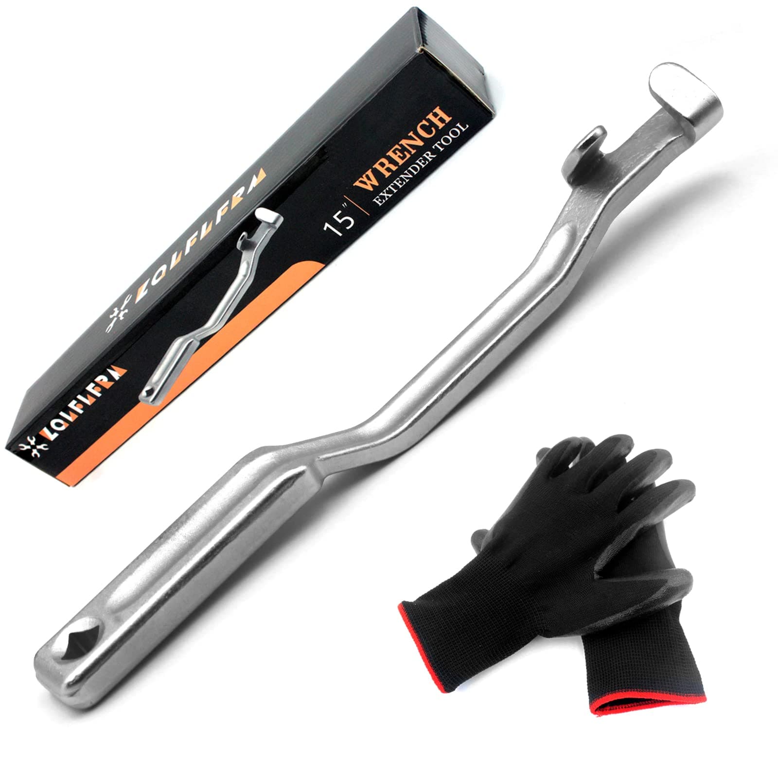 Wrench Extender Tool Bar - Extra Long 13.5 Inch Extension for Mechanics, Garage, Tradesman, and Handyman. Torque Amplifier to Make Tough Jobs Easier!