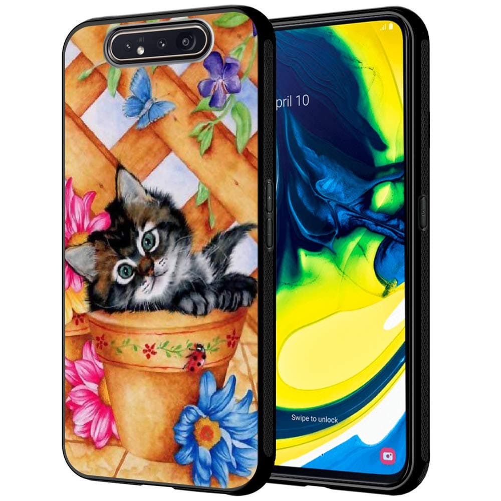 MTT Designer Kitty Printed Hard Back Case Mobile Cover for Samsung Galaxy A80 (D1193)