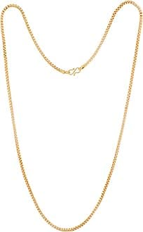 Traditional medium thickness chain Necklace One Gram Gold Plated For Women and Girls No.1195