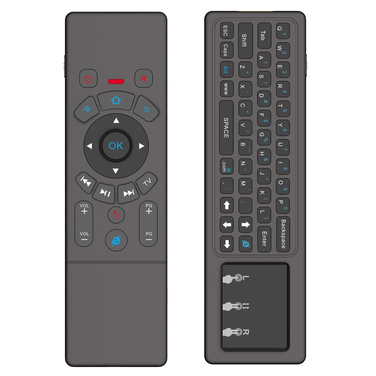 [Updated] Fly mouse+keyboard+touchpad, Junefish 2.4G touch Wireless Keyboard Air Mouse 6-Axis Inertia Sensors, support somatosensory gamesect For Android TV Box, Windows TV box, HTPC, IPTV,PC, Mac, PS3, Smart TV etc