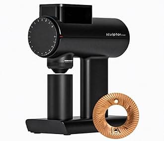 TIMEMORE Sculptor 078SSP Flat Burr Coffee Bean Grinder, Electric Espresso Grinder with Stepless Coarseness Adjustment, Suitable for Pour over, French Press, Cold Brew - Black