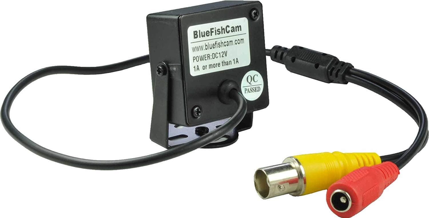 BlueFishCam Super Wide Angle Lens 2.1mm Mini CCTV Security Camera Cmos 1000TVL with Ir Filter Surveillance with Power Supply