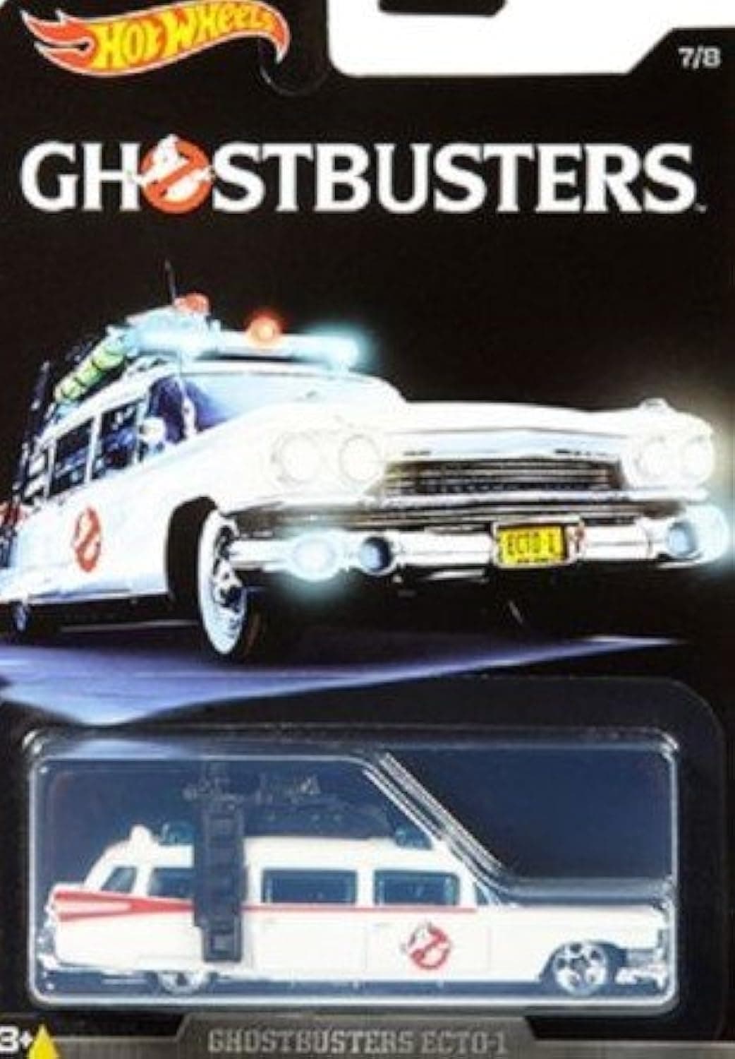 Ghostbusters Series Exclusive 7/8 Ecto-1 Die-Cast Car Toy for Kids, Ghostbusters Fans