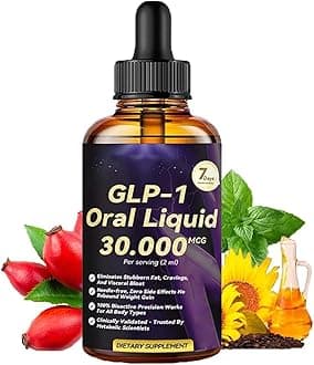 Dormoran GLP-1 Oral Liquid, GLP-1 Slimming Drops for Weight Loss, Dormoran GLP 1 Peptide Complex Serums, Natural Plant Extract GLP 1 Supplements Concentrate, for Men & Women (1)