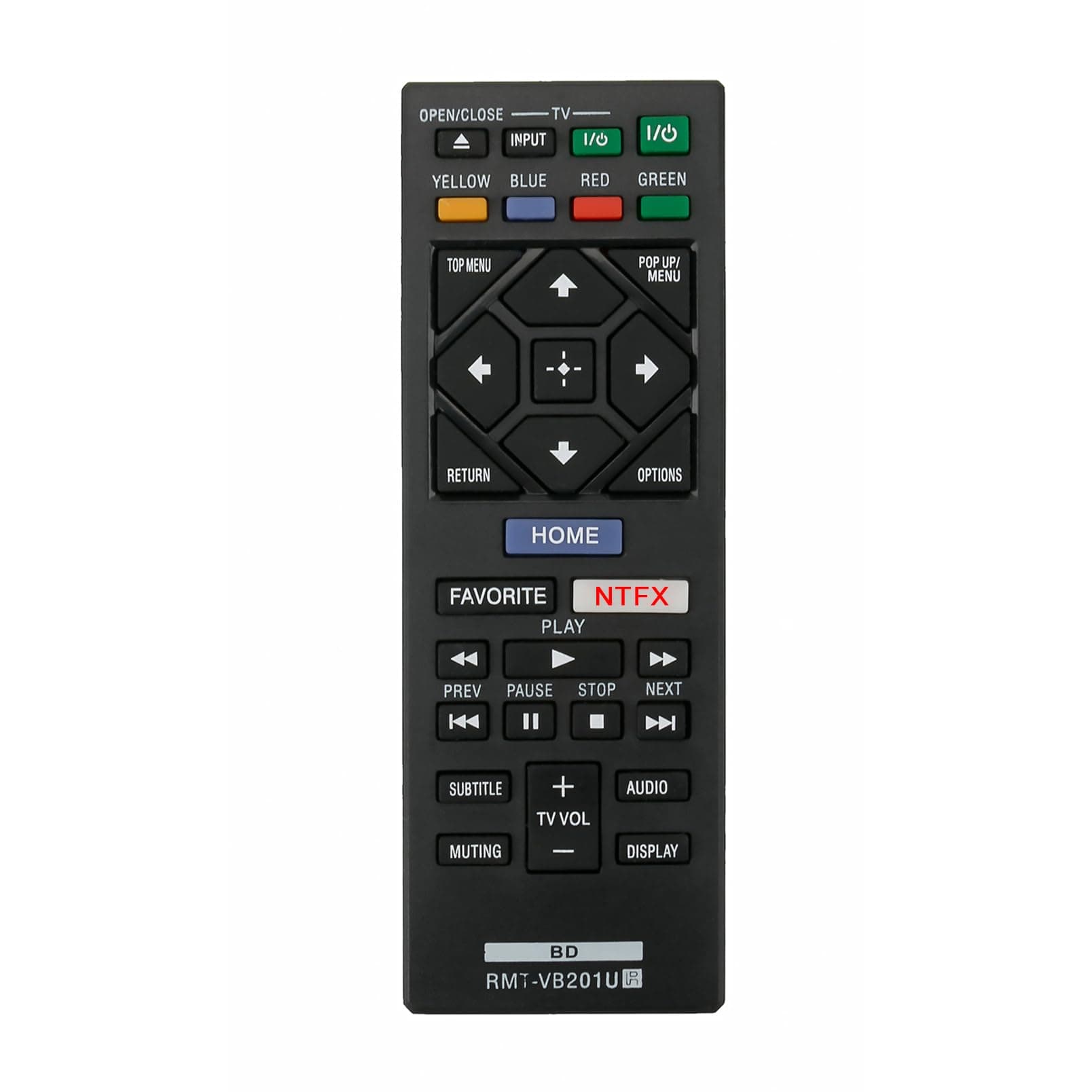 AIDITIYMI T-LUCOOK Replacement Remote Control for Sony Blu-Ray BD Disc DVD Player BDP-BX370 BDP-S1700 BDP-S3700 BDP-S6700 UBP-X700