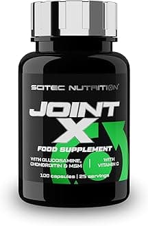 Joint-X, Food Supplement Capsules with glucosamine sulfate, Gelatin, chondroitin Sulphate, msm and Vitamin C, 100 Capsules