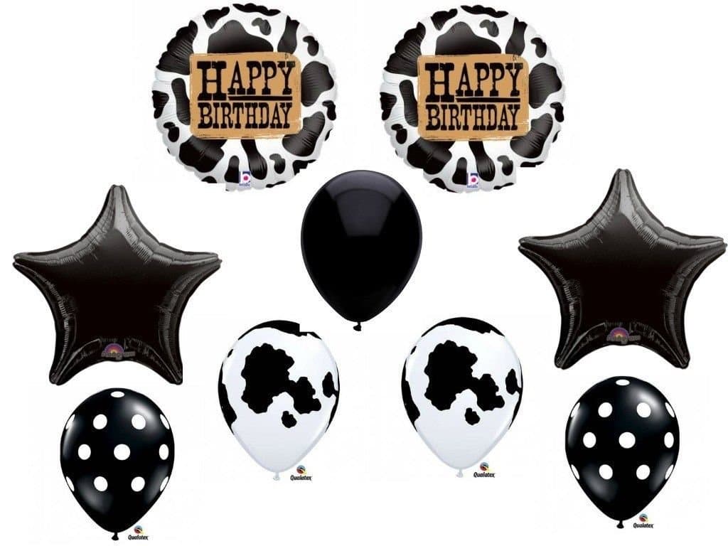 "Mega" Cow Print Balloon Bouquet