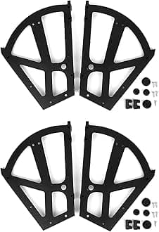 4-Pack Shoe Cabinet Hinges, Heavy Duty Flip Plate Frame Hinges for Furniture Drawers, Shoe Rack & Storage Organizer, Smooth 180-Degree Rotation, Easy Installation Hardware Accessories