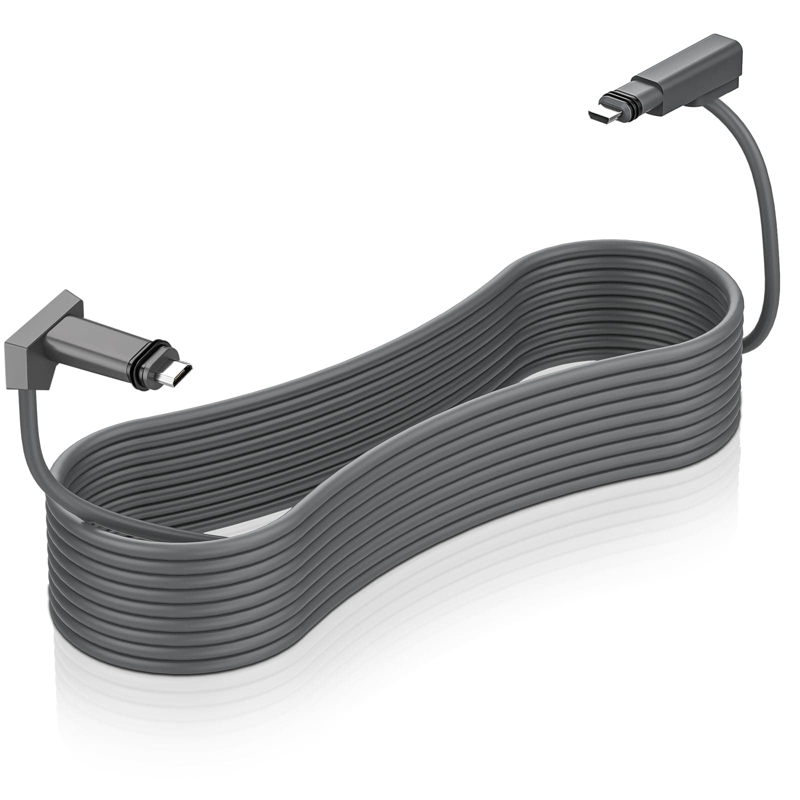 LEKVKMStarlink Cable 75FT for Starlink Actuated Gen 2, Replacement Cable Starlink Rectangular Satellite V2 Waterproof Starlink Extension Cables with End Caps Gray