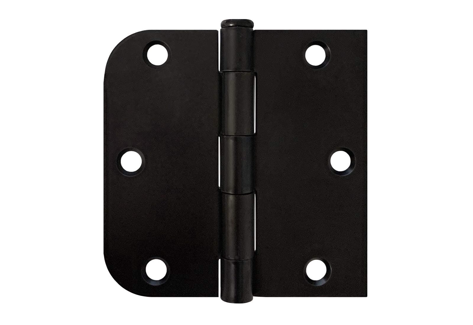 3 1/2" x 3 1/2" Inch Straight Square Corner x 5/8" Round Radius Interior Door Hinge Oil Rubbed Bronze US10B (24 PC)