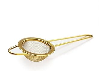 Matcha Sieve & Loose Tea Strainer | Metal Fine Mesh Stainless Steel | Mini Icing Sugar Sieve | Tea Filter | Small Matcha Sifter in Gold