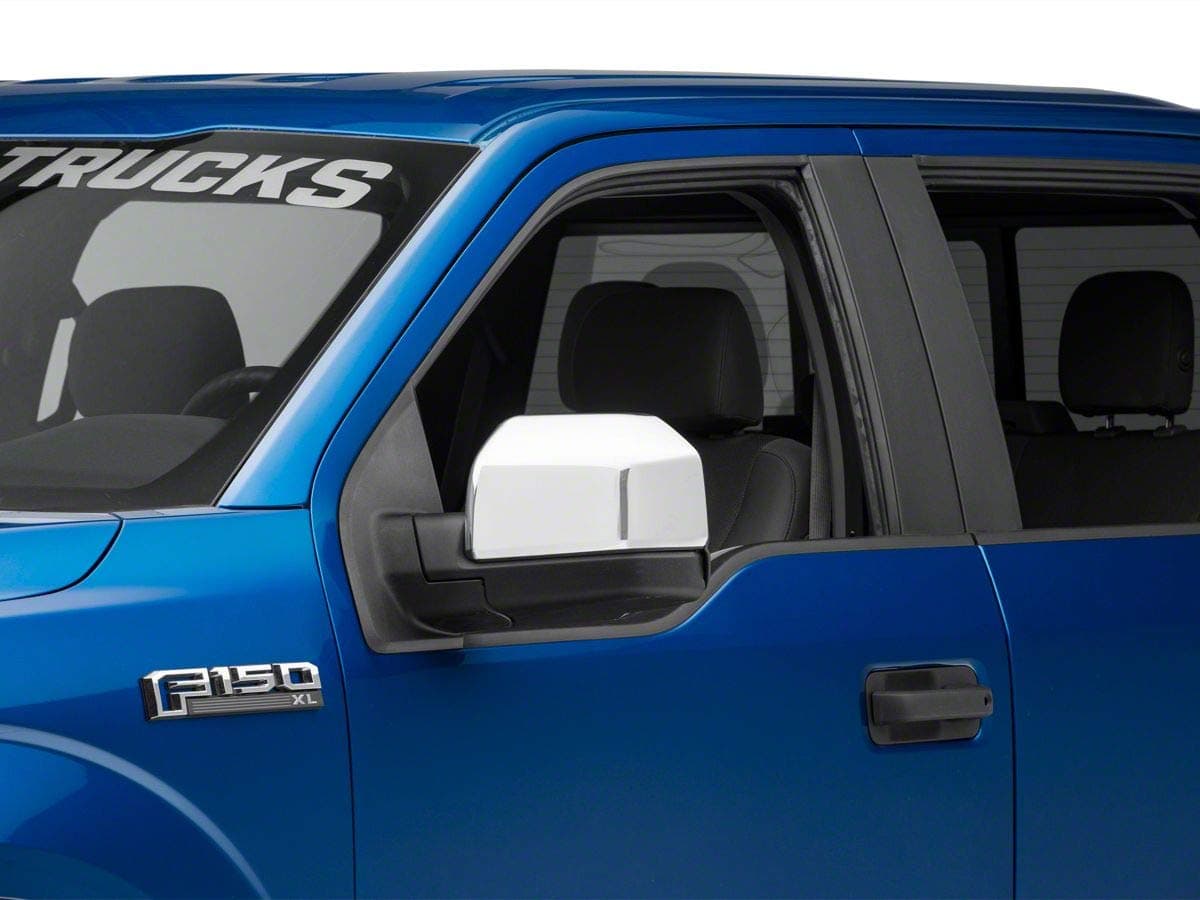 SpeedForm Redrock Top Half Mirror Covers Compatible with Standard Mirrors; Chrome Compatible with 15-20 F-150